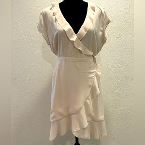 Sunday Best Ruffle Wrap Mini Dress Size 10